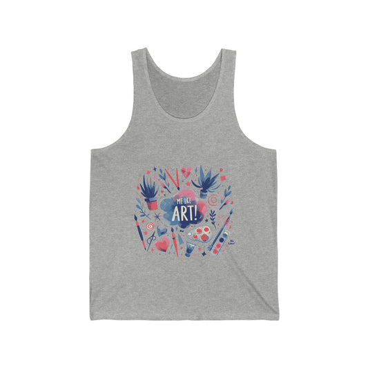 Me Like Art! - Unisex Jersey Tank - (Art #3)