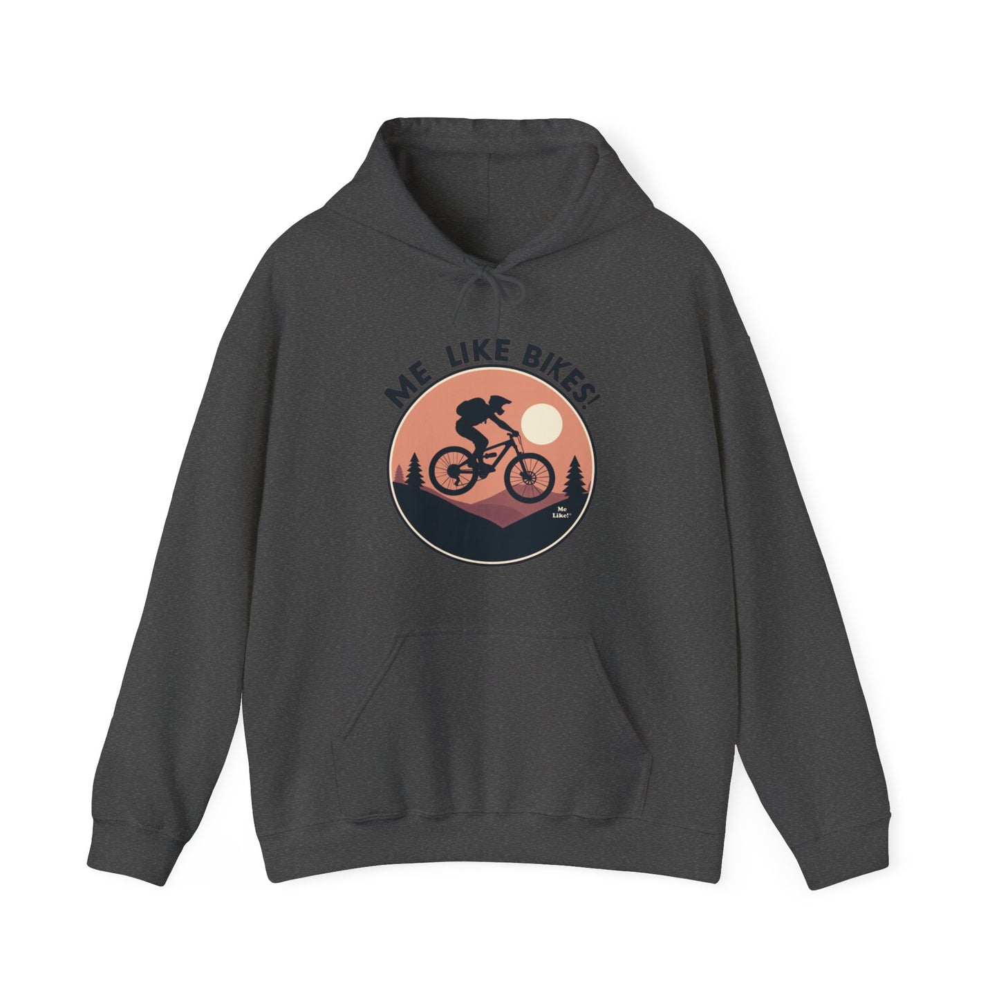 Me Like Bikes! - Unisex Heavy Blend™ Hooded Sweatshirt - (Mountain Bike #3)