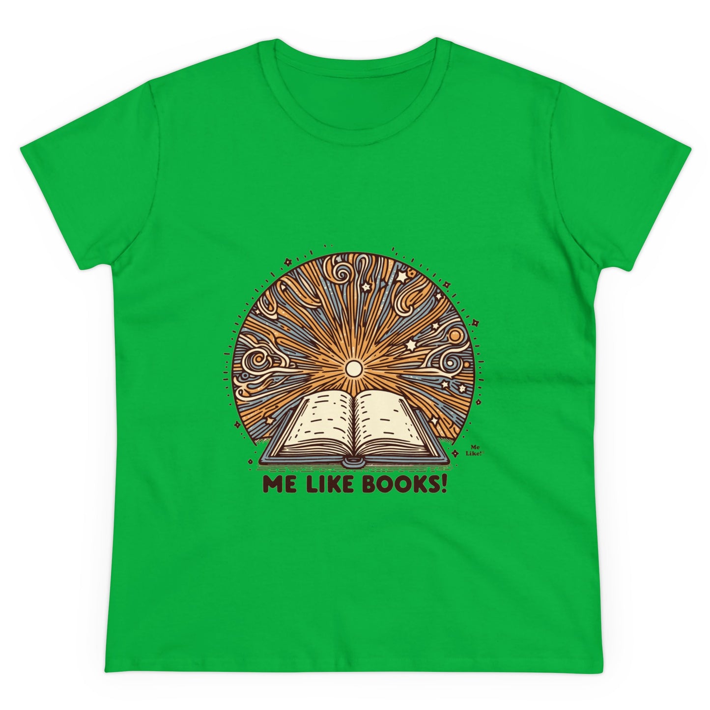 Me Like Books! - Women's Heavy Cotton Tee - (Books #2)