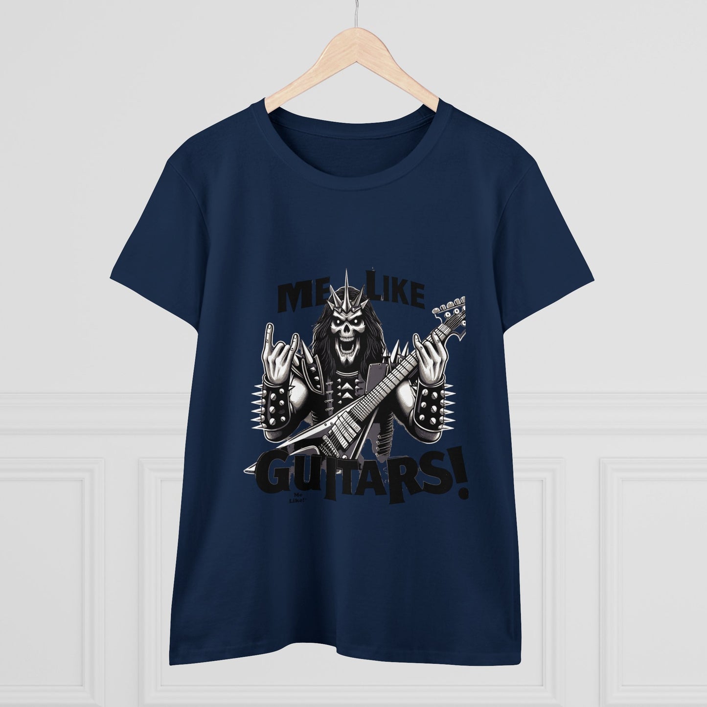 Me Like Guitars! - Women's Cotton Tee - Heavy Metal #1