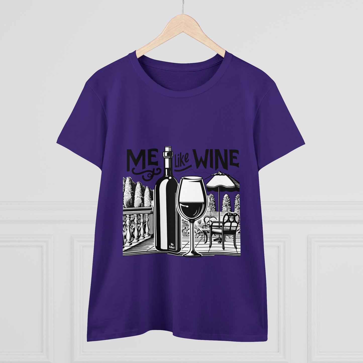 Women's Heavy Cotton Tee - Me Like Wine! (#3)