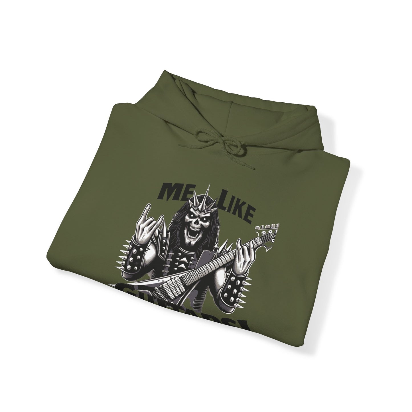 Me Like Guitars! - Unisex Hooded Sweatshirt - Heavy Metal #1
