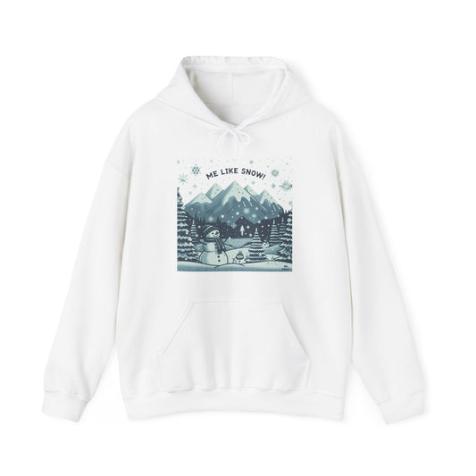 Me Like Snow! - Unisex Heavy Blend™ Hooded Sweatshirt - (Snowman #1)