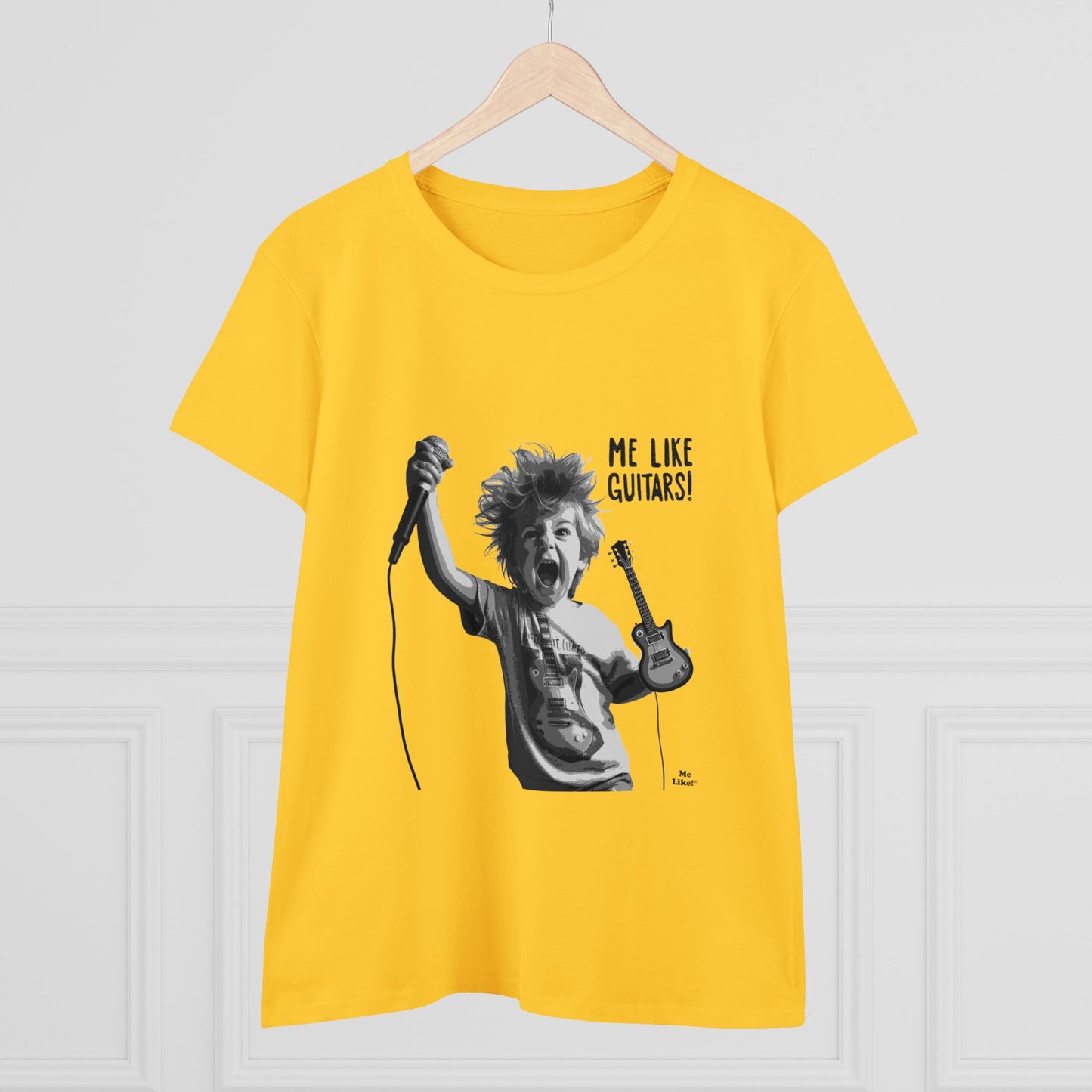 Me Like Guitars! - Women's Cotton Tee - Punk #2