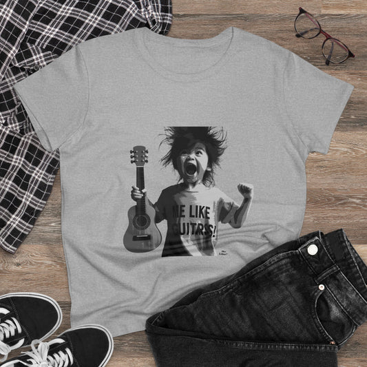 Me Like Guitars! - Women's Cotton Tee - Punk #1