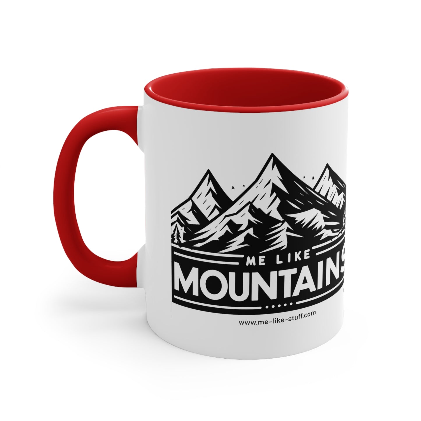 Accent Coffee Mug, 11oz - Me Like Mountains! (#1)