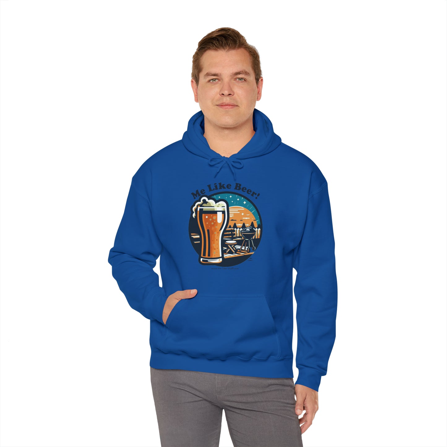 Unisex Heavy Blend™ Hooded Sweatshirt - Me Like Beer! (#2)