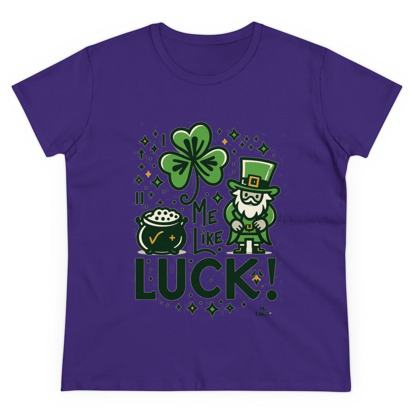 Me Like Luck! - Women's Heavy Cotton Tee - (St. Patrick's Day #4)