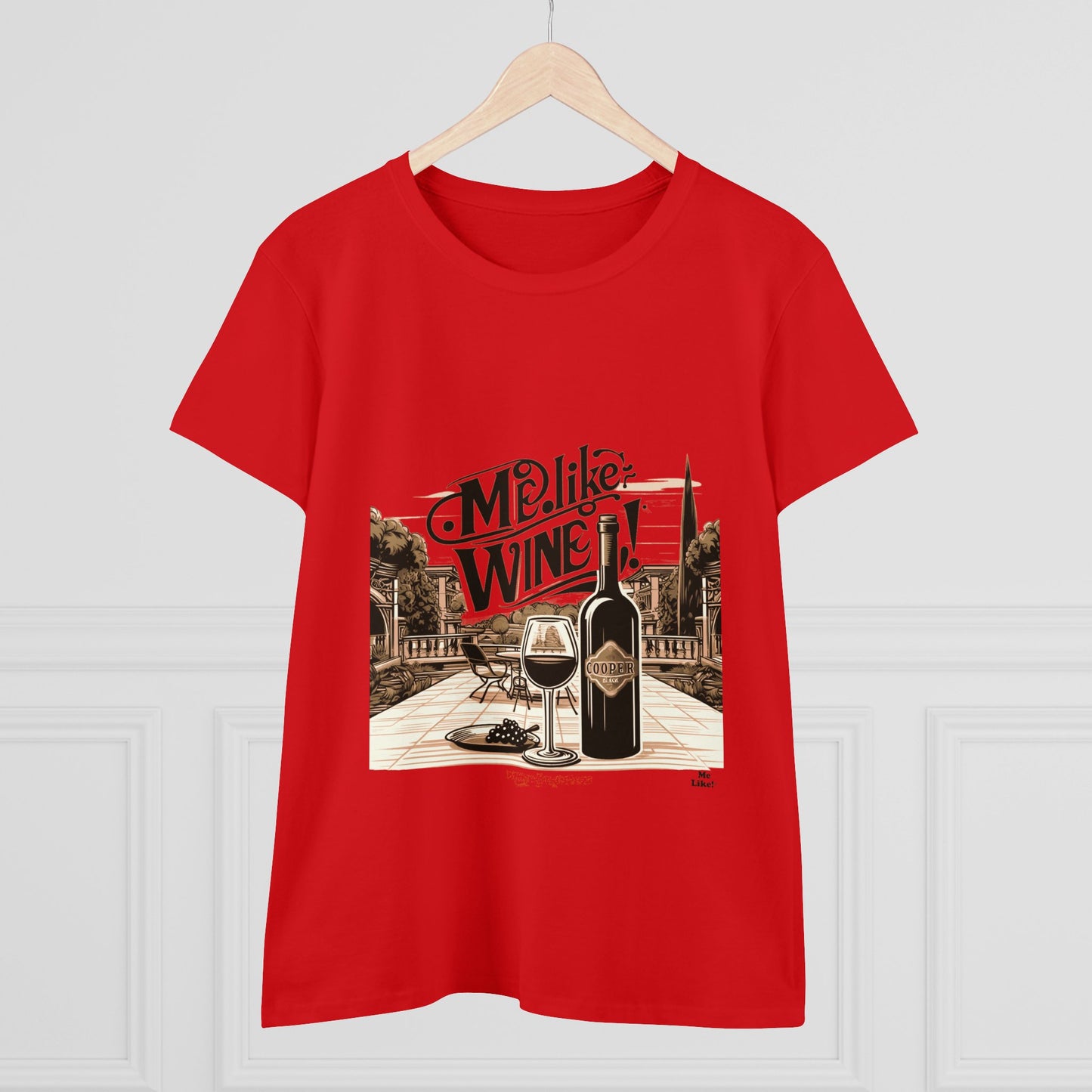 Women's Heavy Cotton Tee - Me Like Wine! (#4)