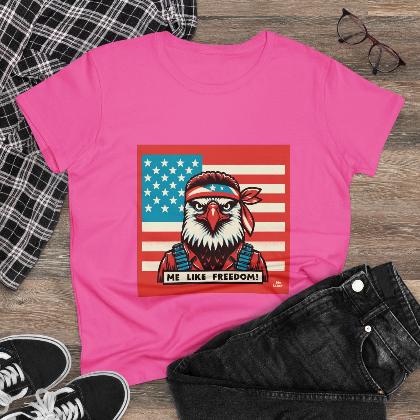 Me Like Freedom! - Women's Heavy Cotton Tee - (Freedom #3)