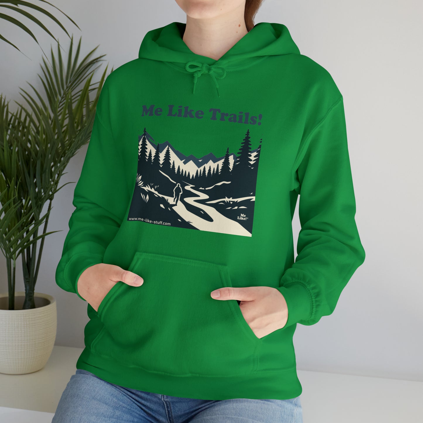 Unisex Heavy Blend™ Hooded Sweatshirt - Me Like Trails! (#1)