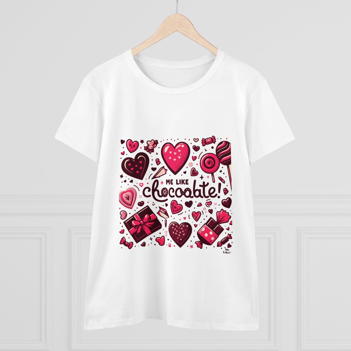 Me Like Chocolate! - Women's Heavy Cotton Tee - (Chocolate #1)