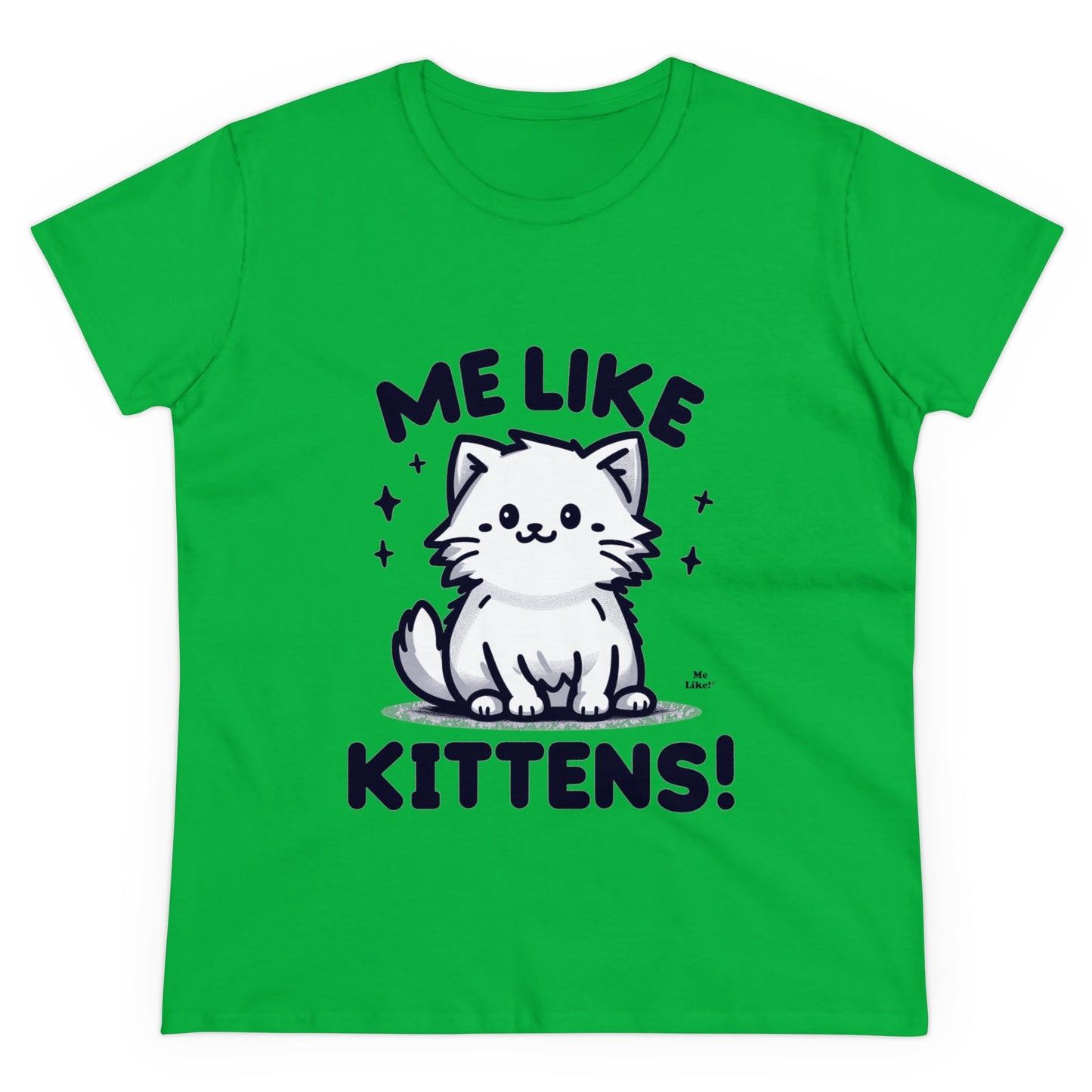 Me Like Kittens! - Women's Heavy Cotton Tee - (#1)