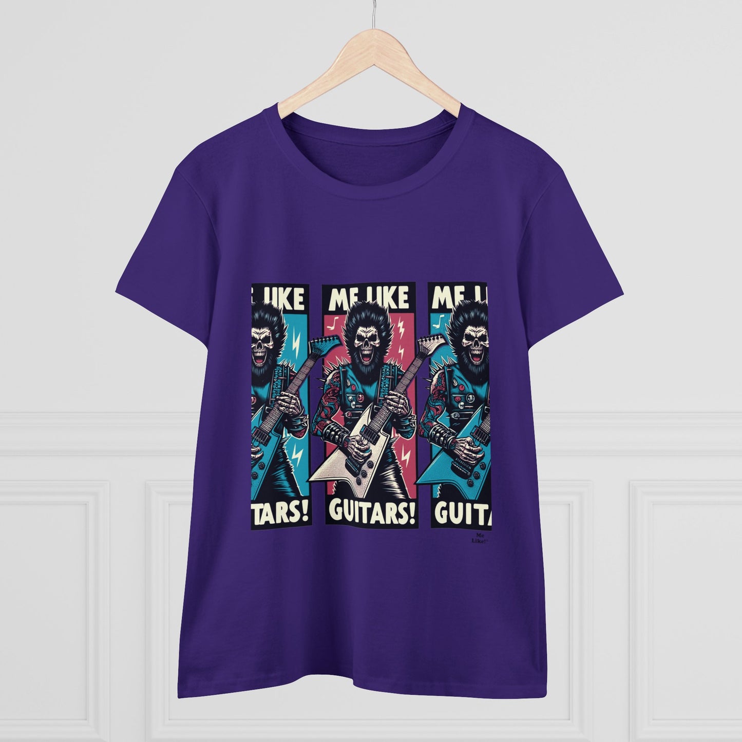 Me Like Guitars! - Women's Cotton Tee - Heavy Metal #3