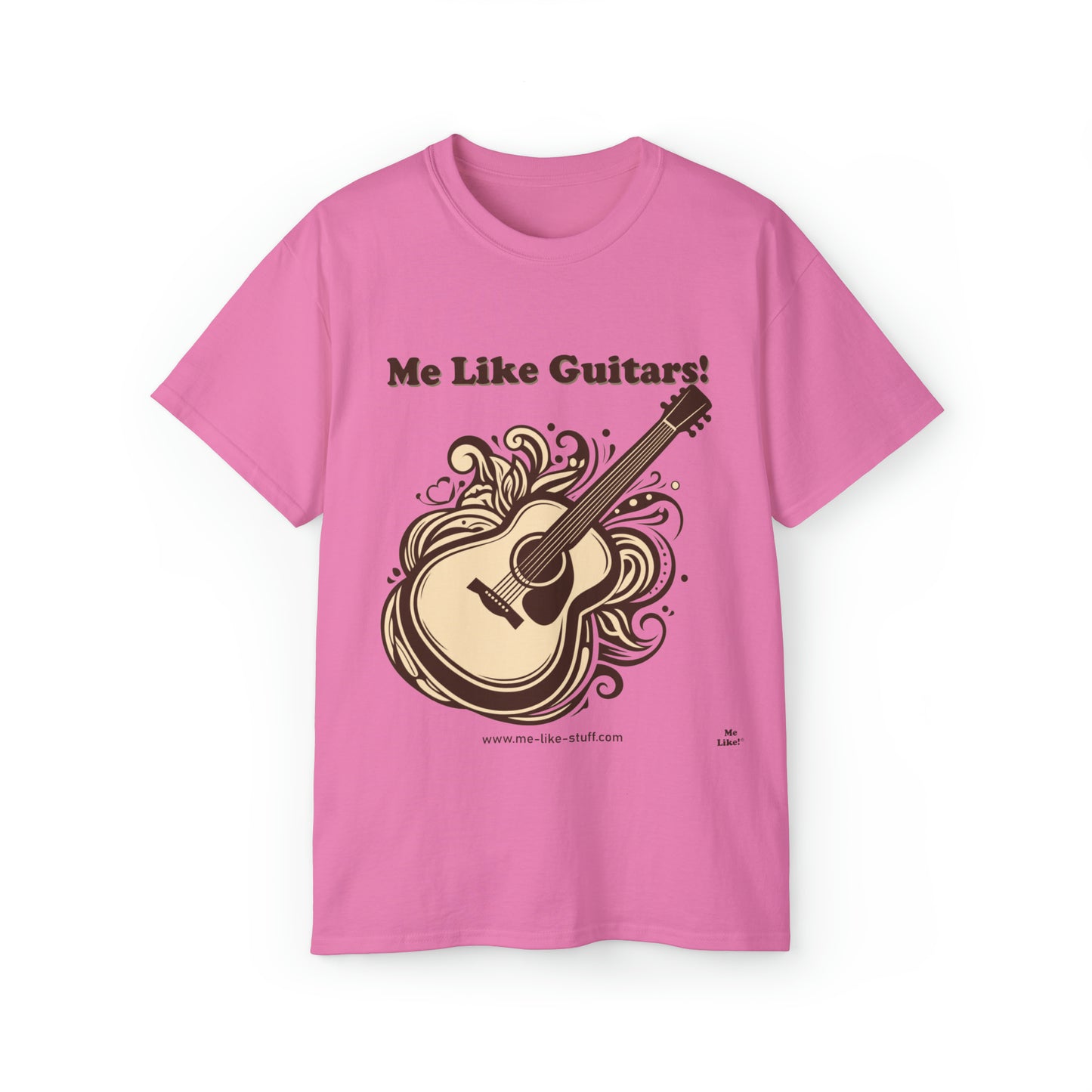 Unisex Ultra Cotton Tee - Me Like Guitars! (Acoustic #1)