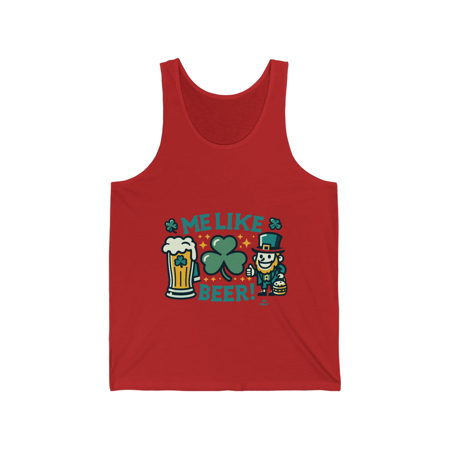 Me Like Beer! - Unisex Jersey Tank - (St. Patrick's Day #1)