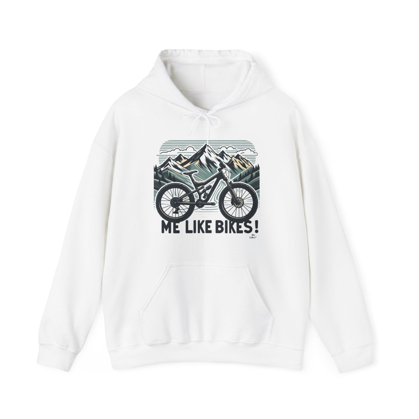 Me Like Bikes! - Unisex Heavy Blend™ Hooded Sweatshirt - (Mountain Bike #5)