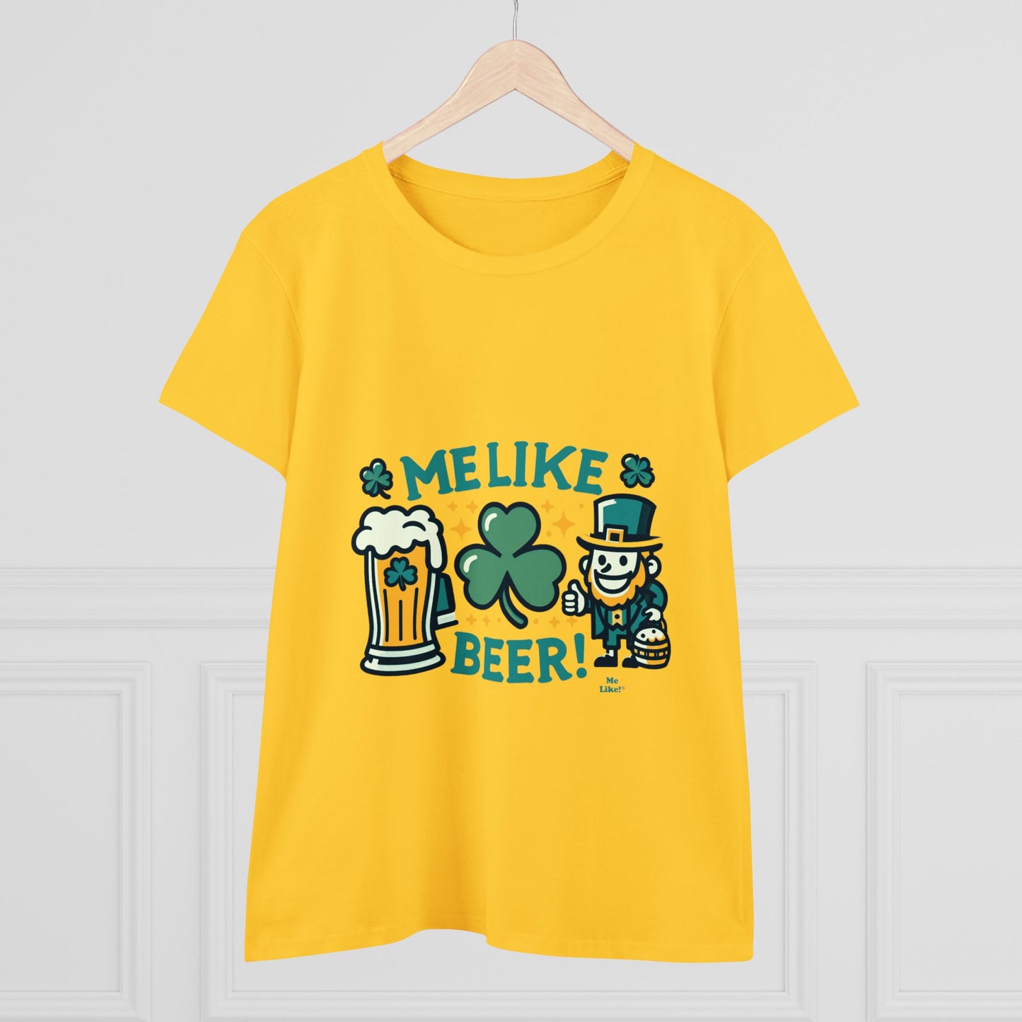 Me Like Beer! - Women's Heavy Cotton Tee - (St. Patrick's Day #1)