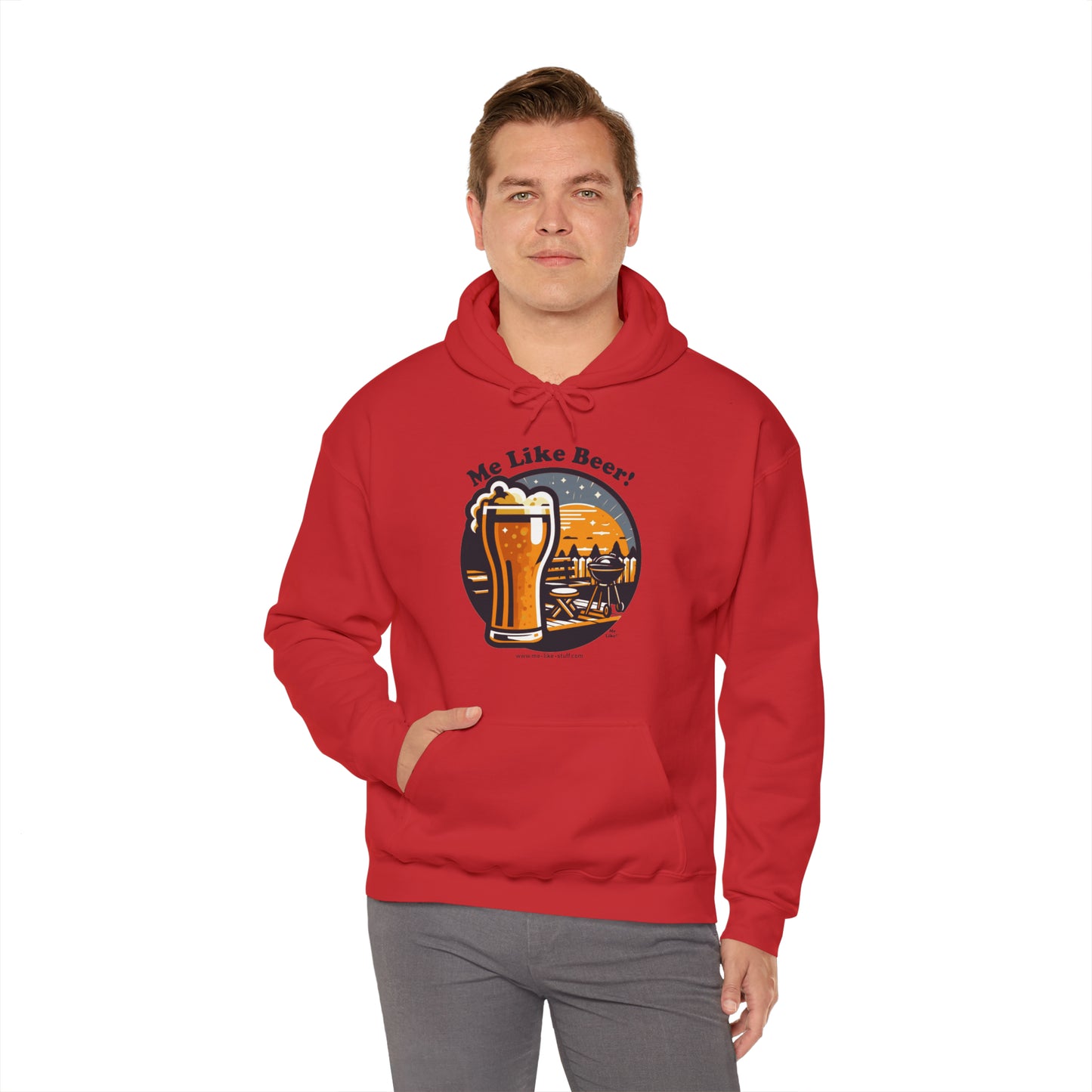 Unisex Heavy Blend™ Hooded Sweatshirt - Me Like Beer! (#2)