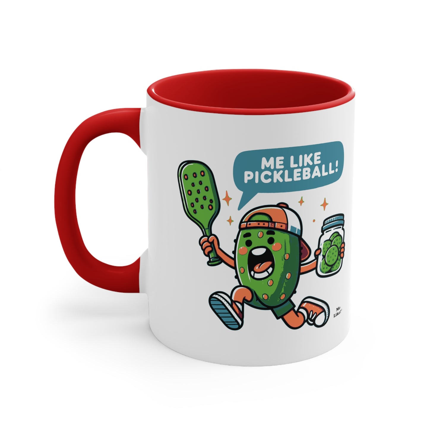 Me Like Pickleball! - Accent Coffee Mug, 11oz - (Pickleball #2)