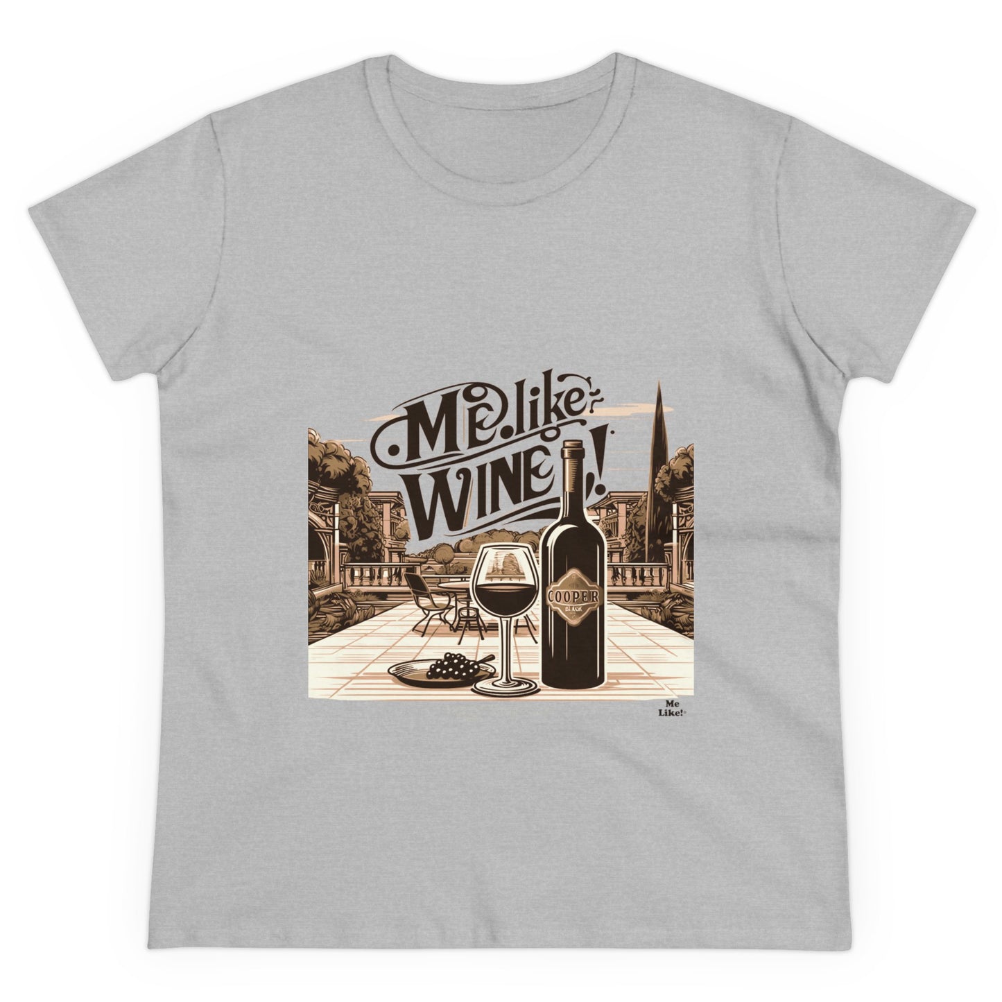 Women's Heavy Cotton Tee - Me Like Wine! (#4)