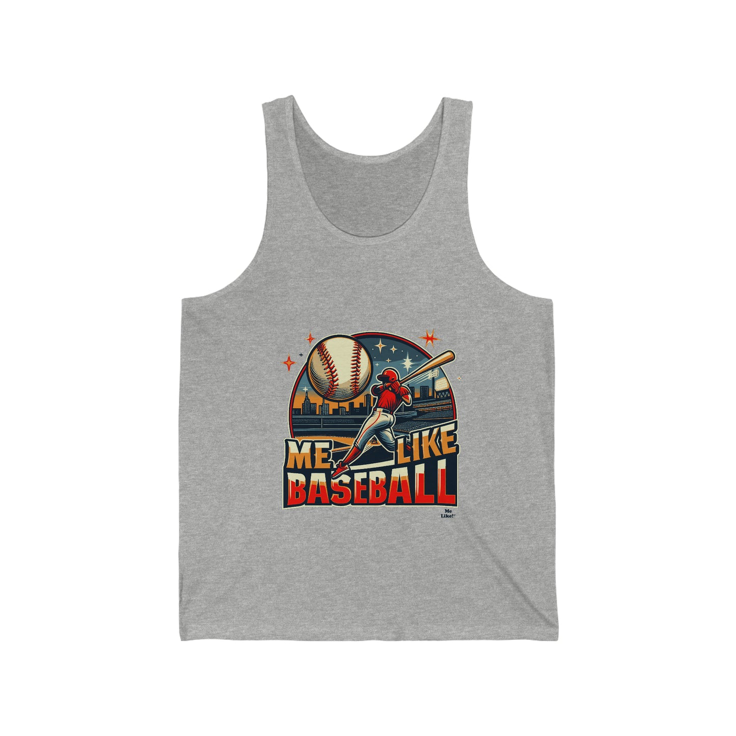 Me Like Baseball! - Unisex Jersey Tank - (Baseball #1)