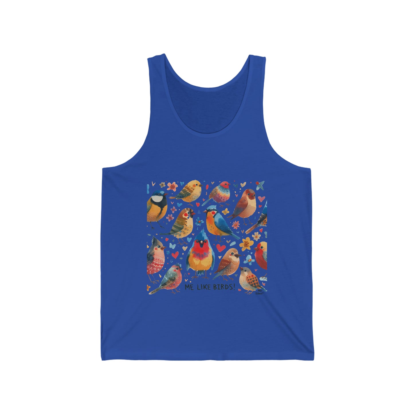 Me Like Birds! - Unisex Jersey Tank - (Birds #1)