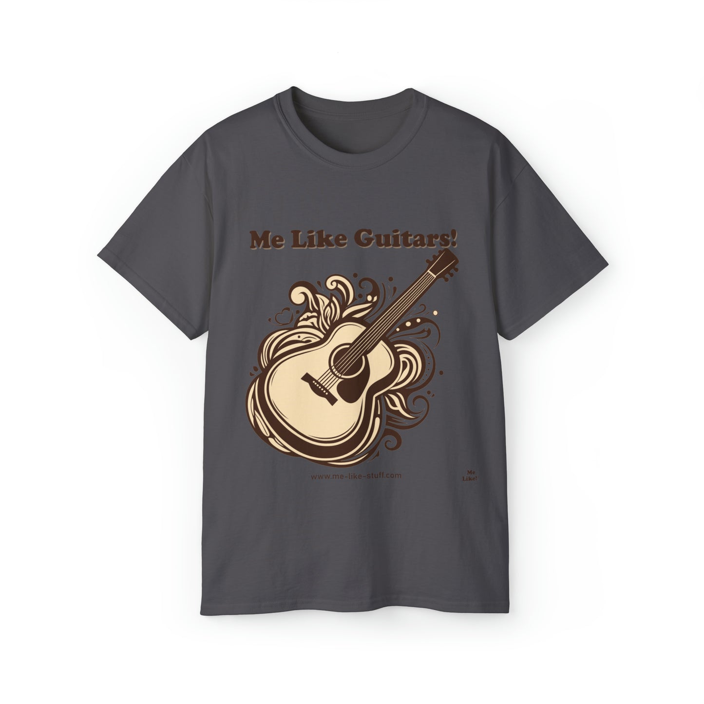 Unisex Ultra Cotton Tee - Me Like Guitars! (Acoustic #1)