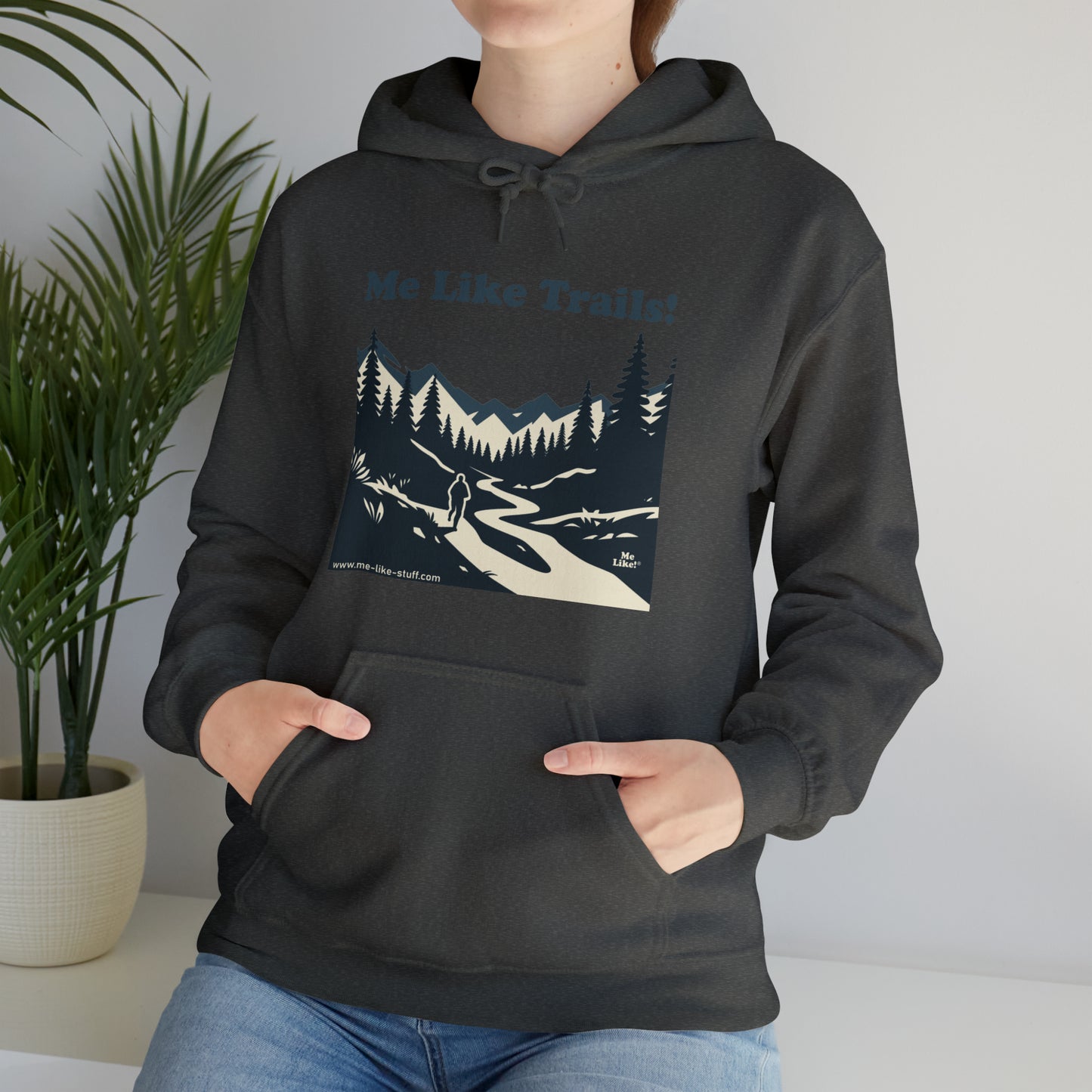 Unisex Heavy Blend™ Hooded Sweatshirt - Me Like Trails! (#1)