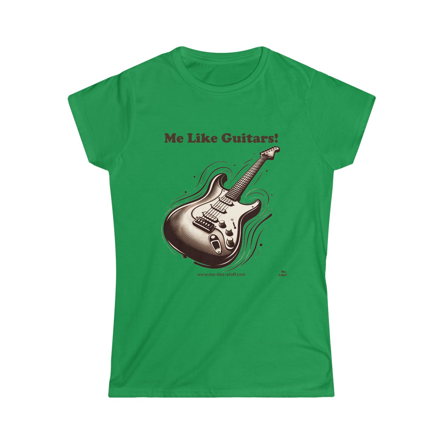 Women's Softstyle Tee - Me Like Guitars! (Electric #3)