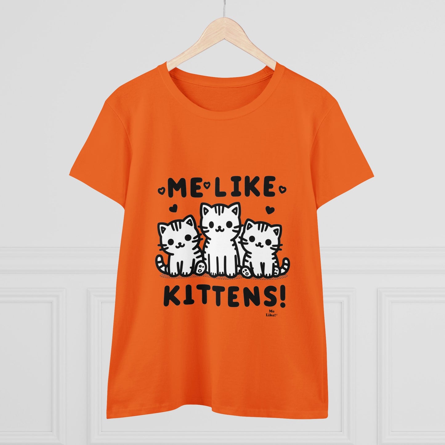 Me Like Kittens! - Women's Heavy Cotton Tee - (#2)