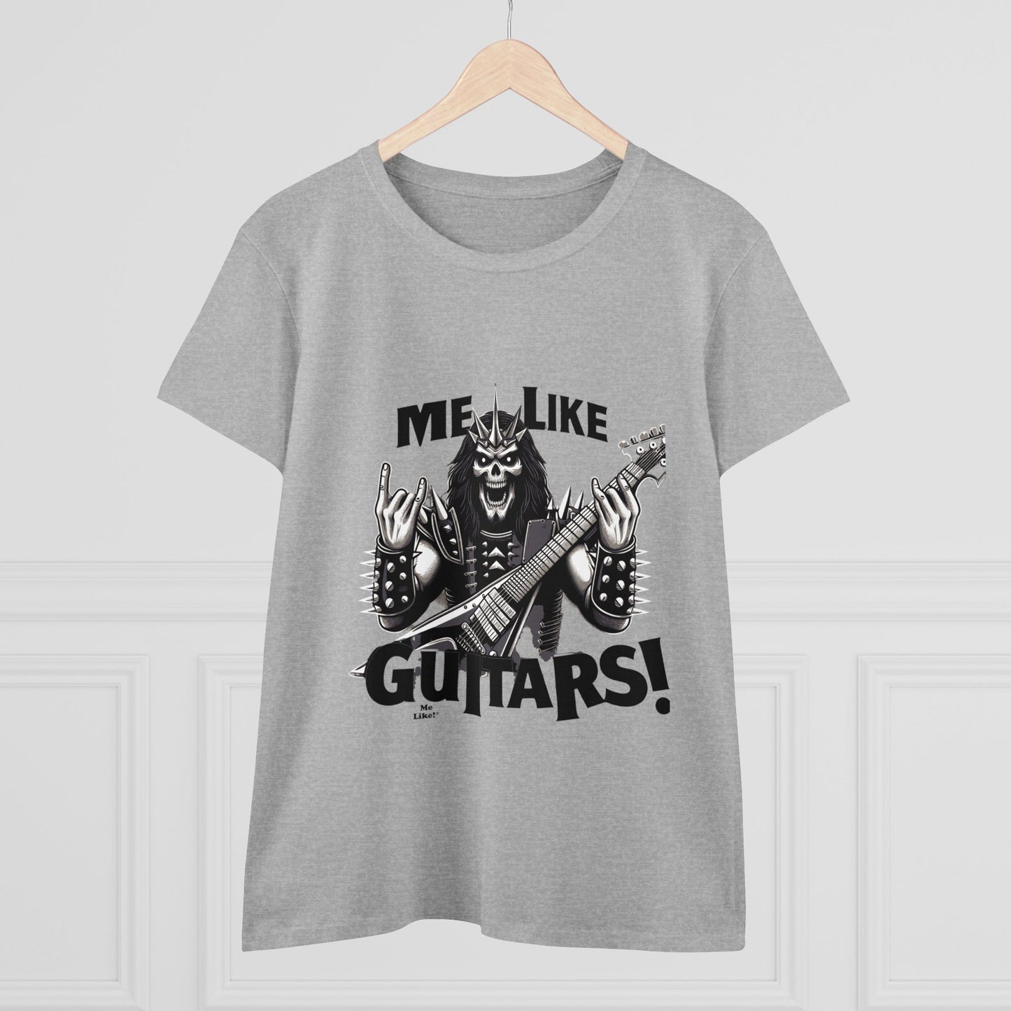 Me Like Guitars! - Women's Cotton Tee - Heavy Metal #1