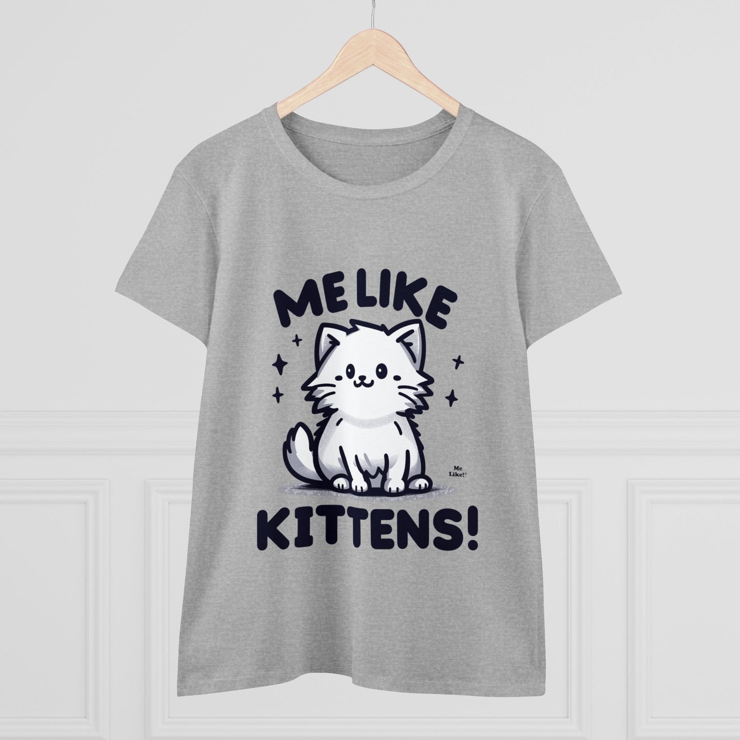 Me Like Kittens! - Women's Heavy Cotton Tee - (#1)