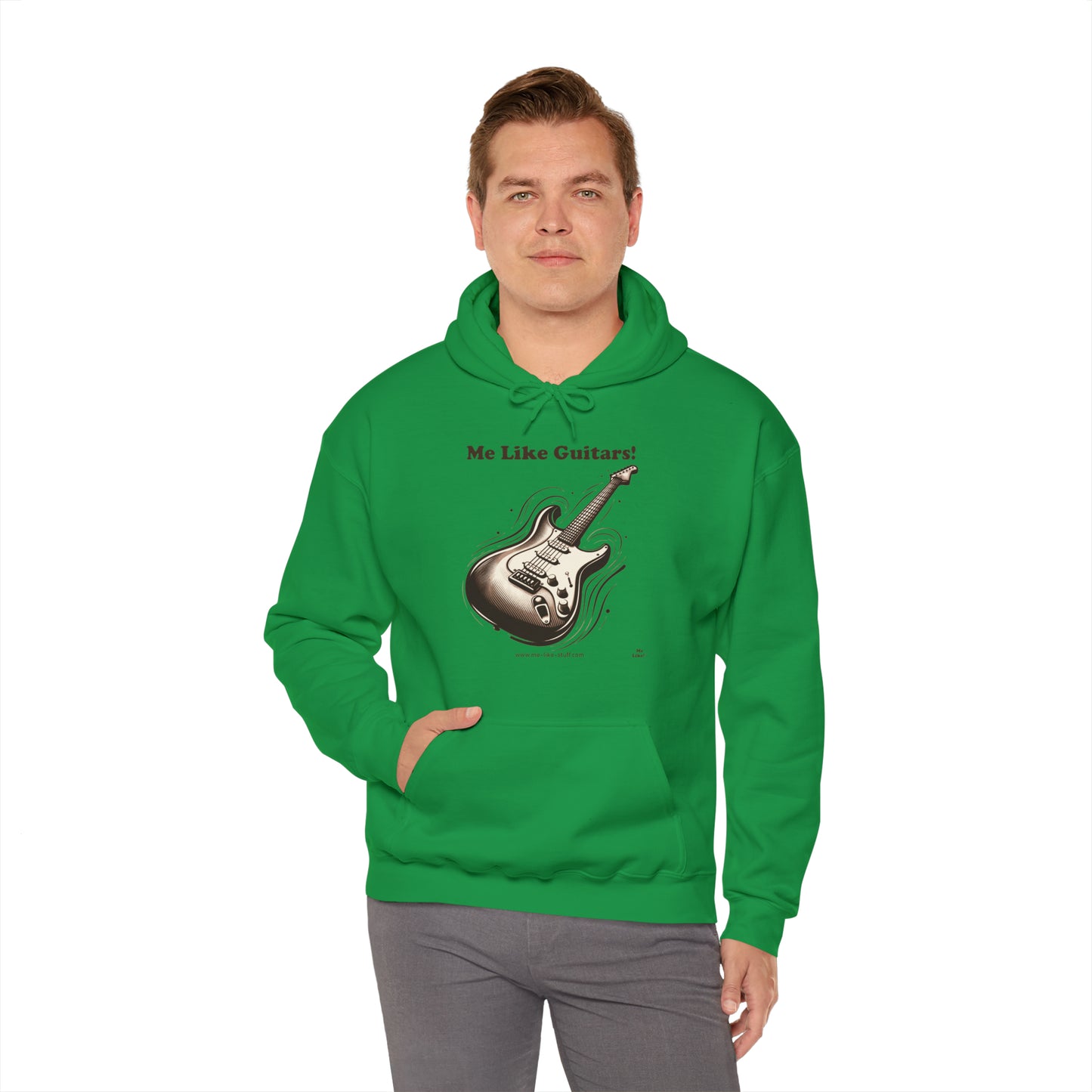 Unisex Heavy Blend™ Hooded Sweatshirt - Me Like Guitars! (Electric #3)