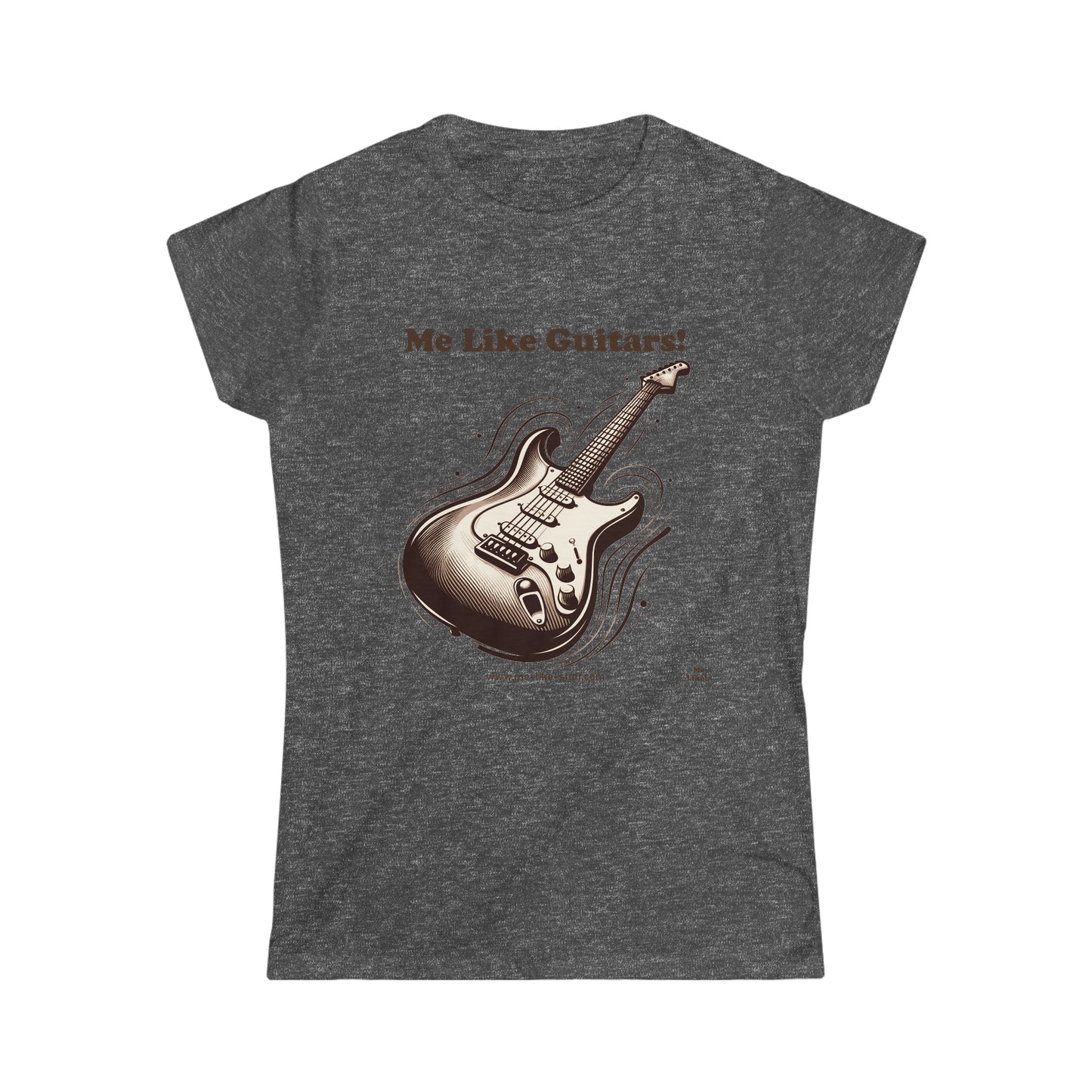 Women's Softstyle Tee - Me Like Guitars! (Electric #3)