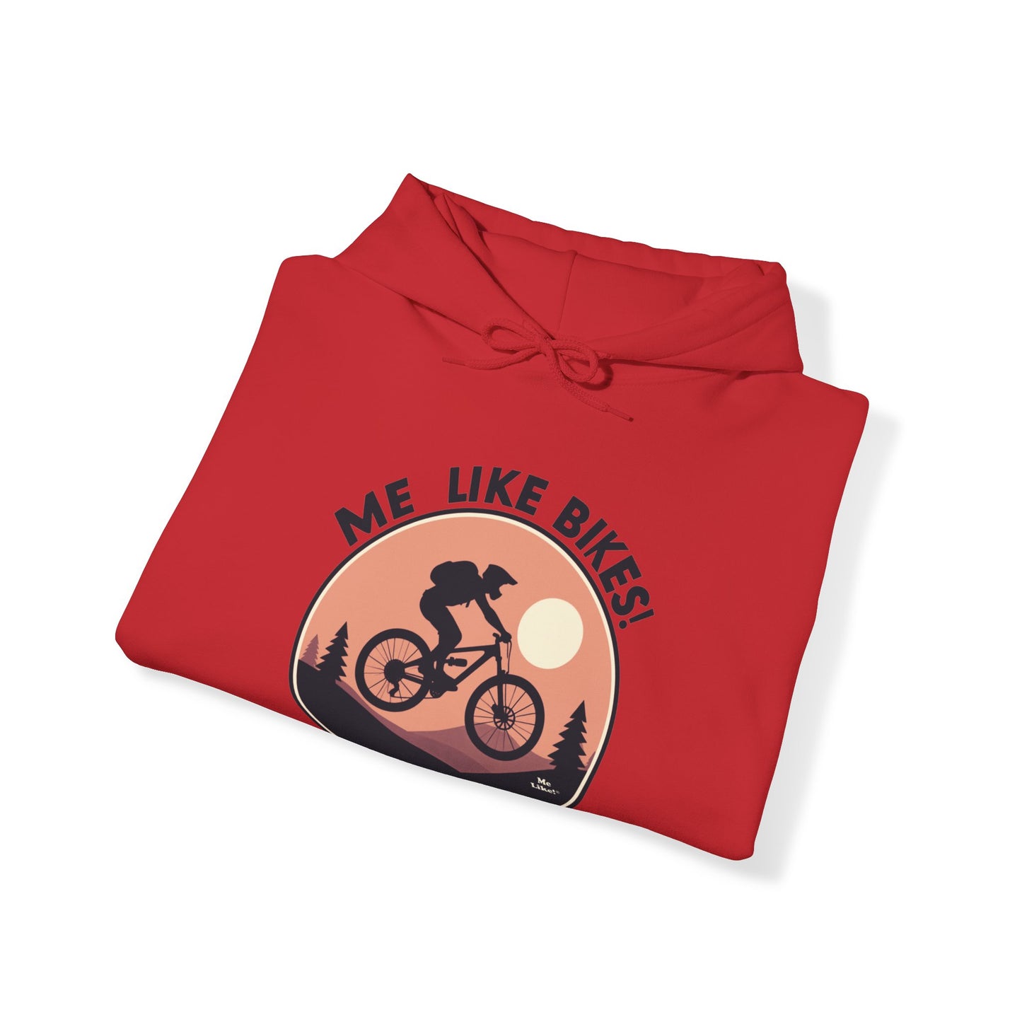 Me Like Bikes! - Unisex Heavy Blend™ Hooded Sweatshirt - (Mountain Bike #3)