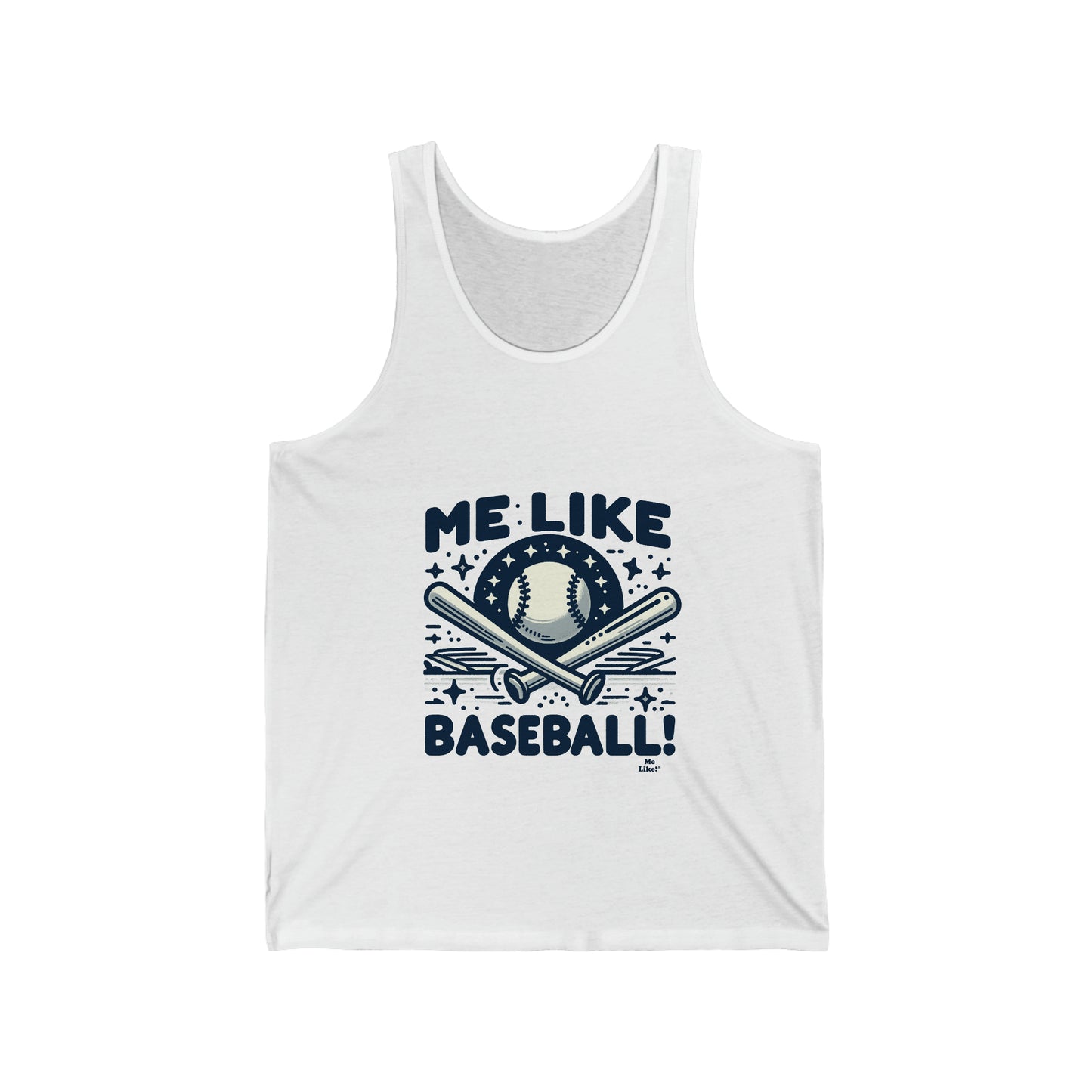 Me Like Baseball! - Unisex Jersey Tank - (Baseball #2)