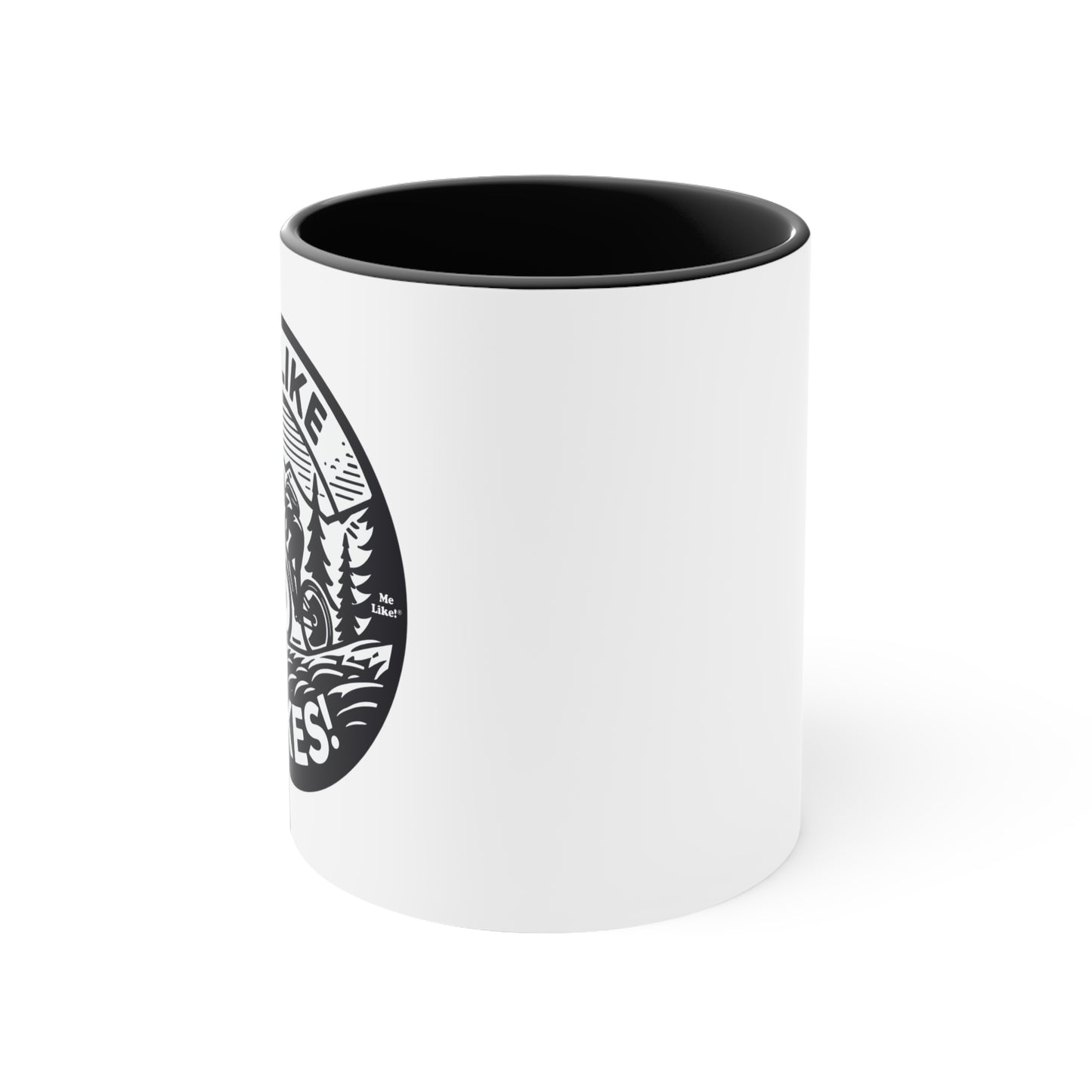 Me Like Bikes! - Accent Coffee Mug, 11oz - (Mountain Bike #4)