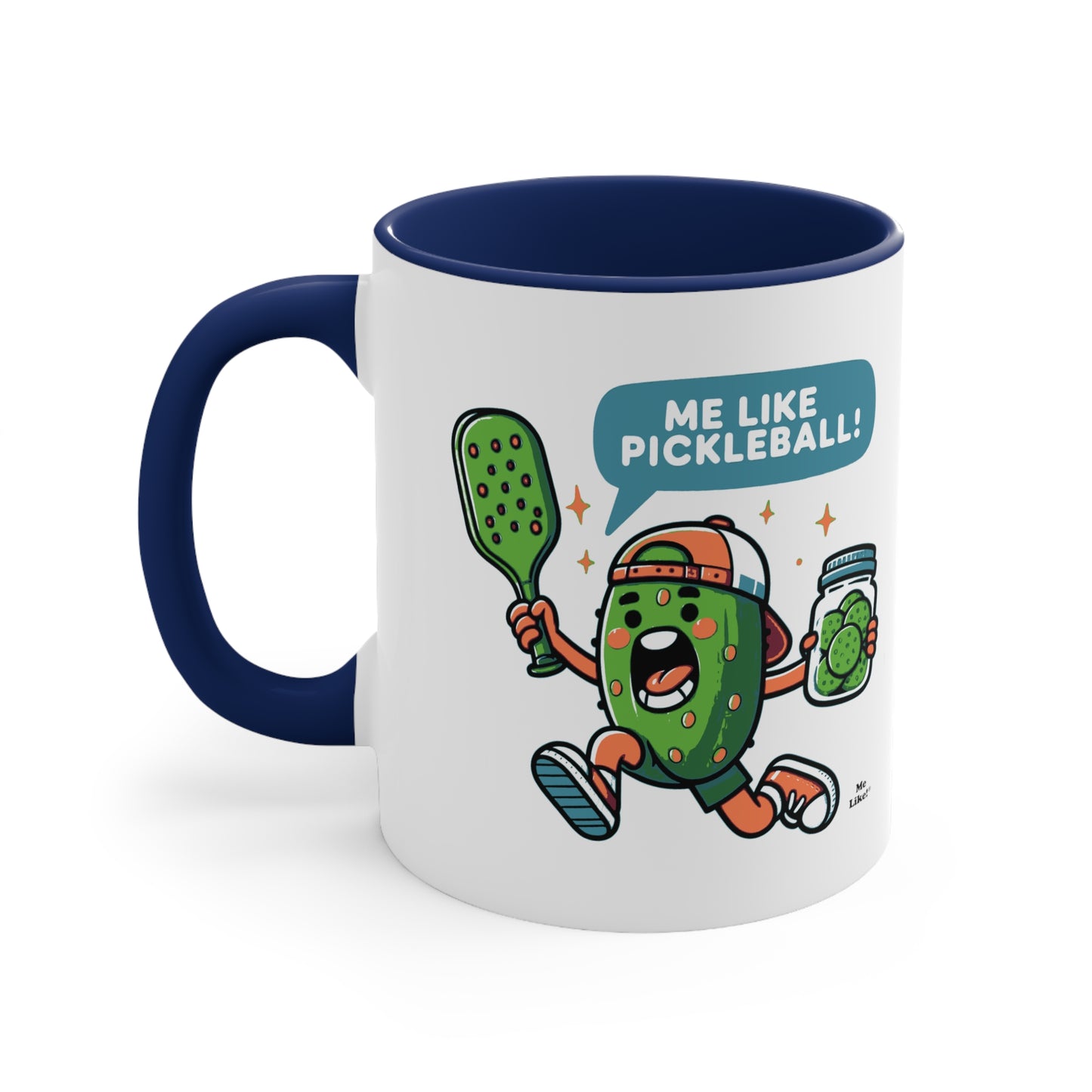 Me Like Pickleball! - Accent Coffee Mug, 11oz - (Pickleball #2)