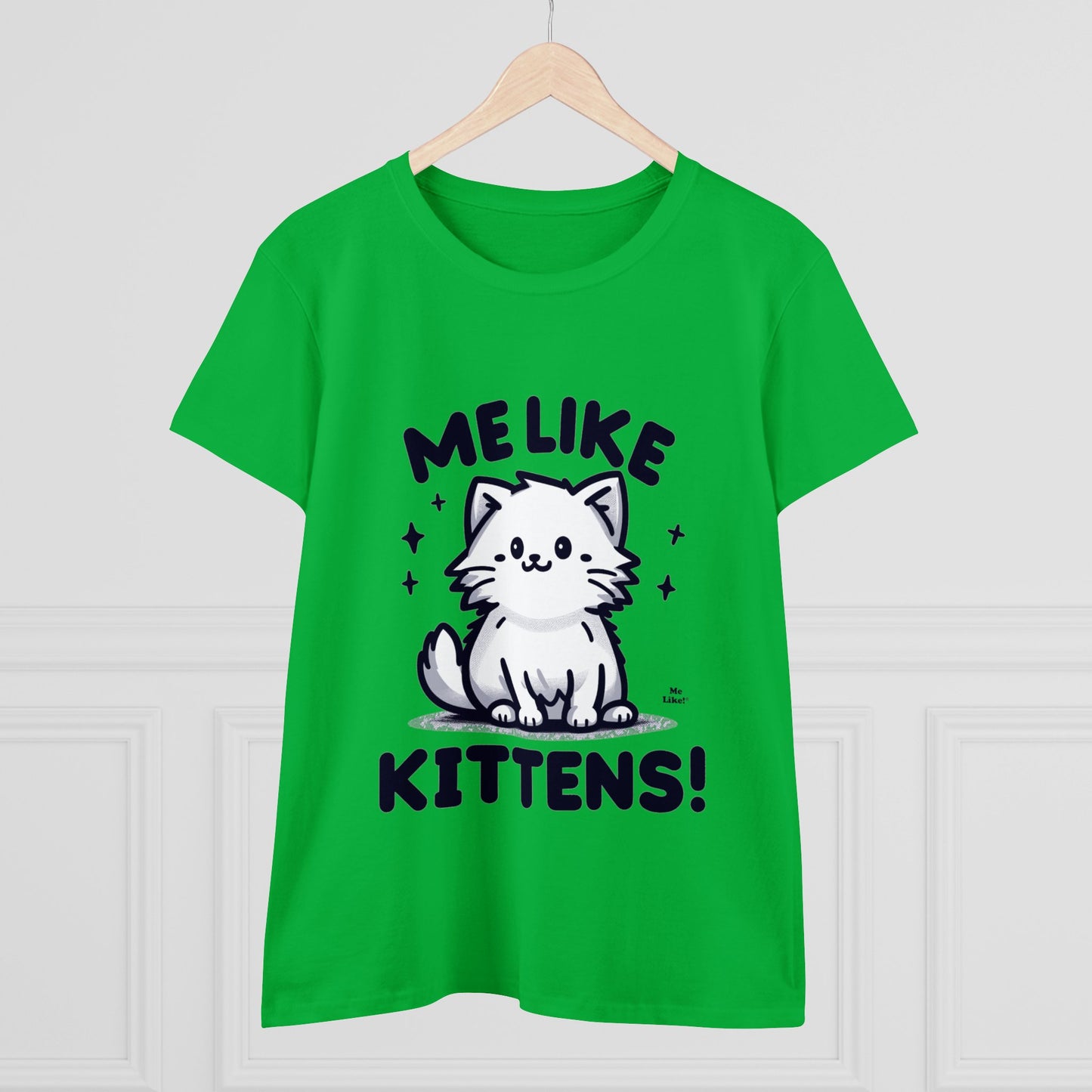 Me Like Kittens! - Women's Heavy Cotton Tee - (#1)