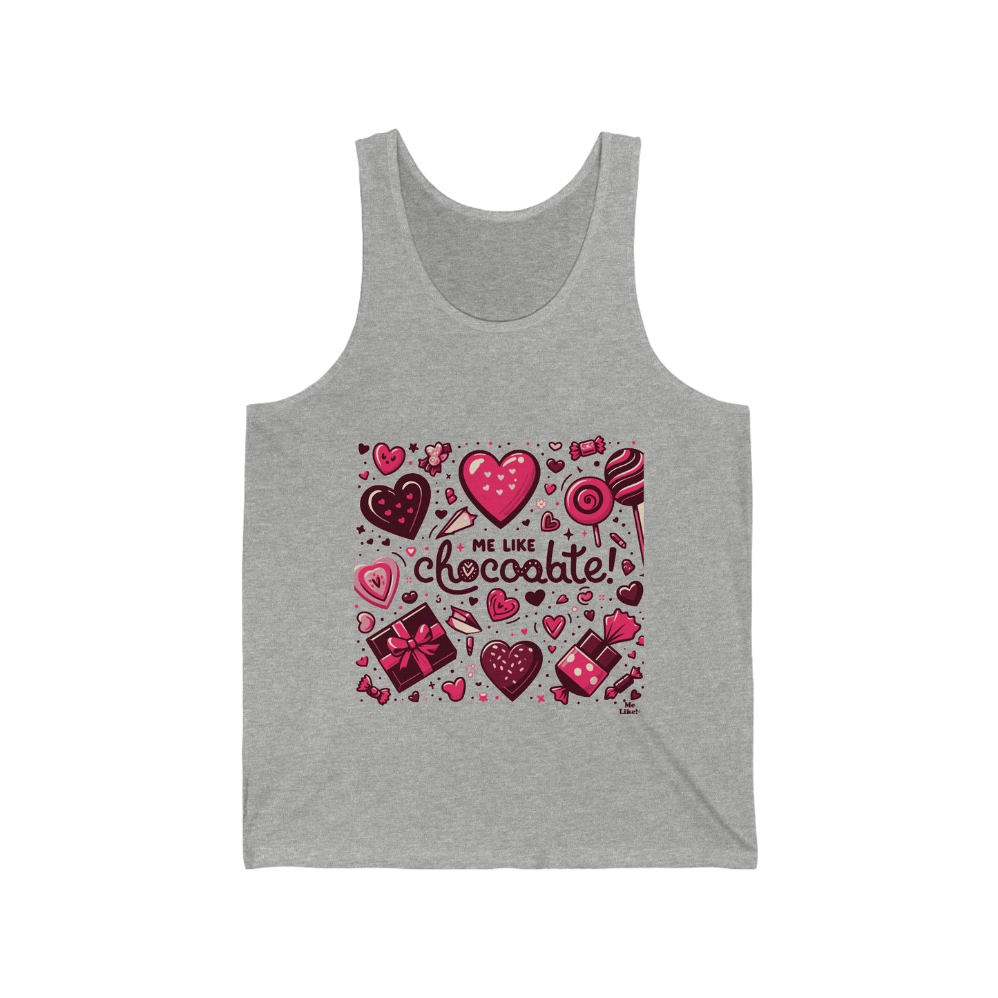 Me Like Chocolate! - Unisex Jersey Tank - (Chocolate #1)