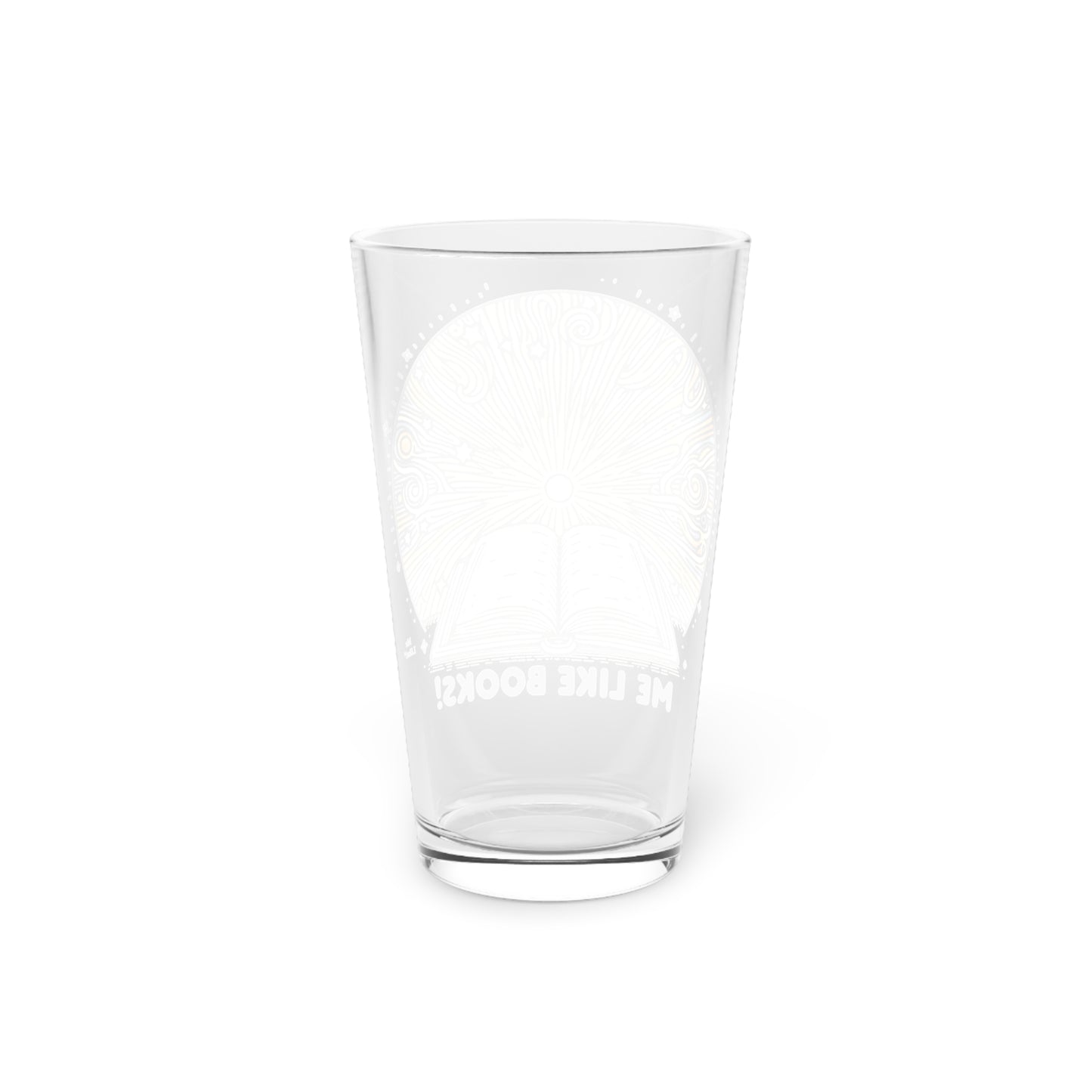 Me Like Books! - Pint Glass, 16oz - (Books #2)