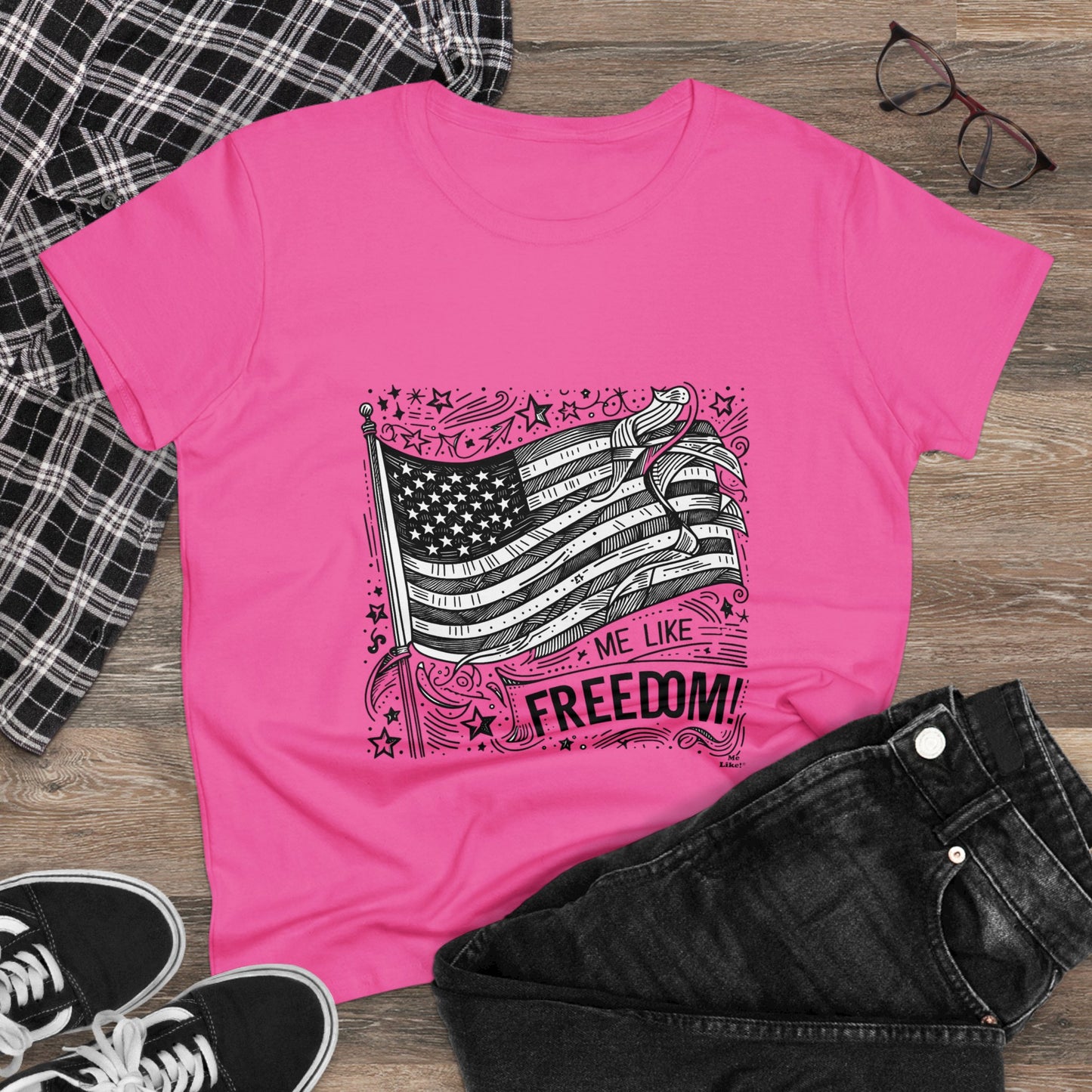 Me Like Freedom! - Women's Heavy Cotton Tee - (Freedom #1)