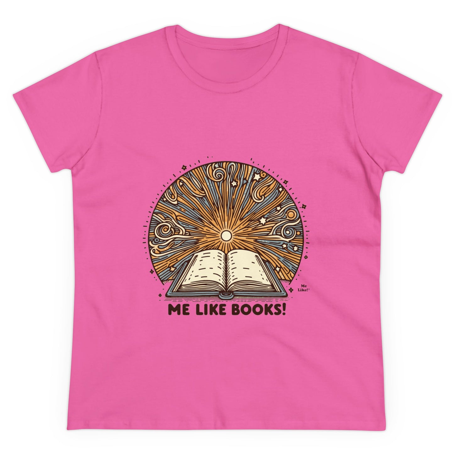 Me Like Books! - Women's Heavy Cotton Tee - (Books #2)