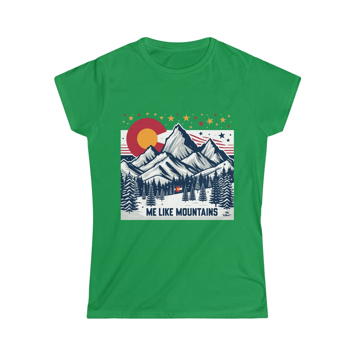 Me Like Mountains! - Women's Softstyle Tee -  (Mountains #6)