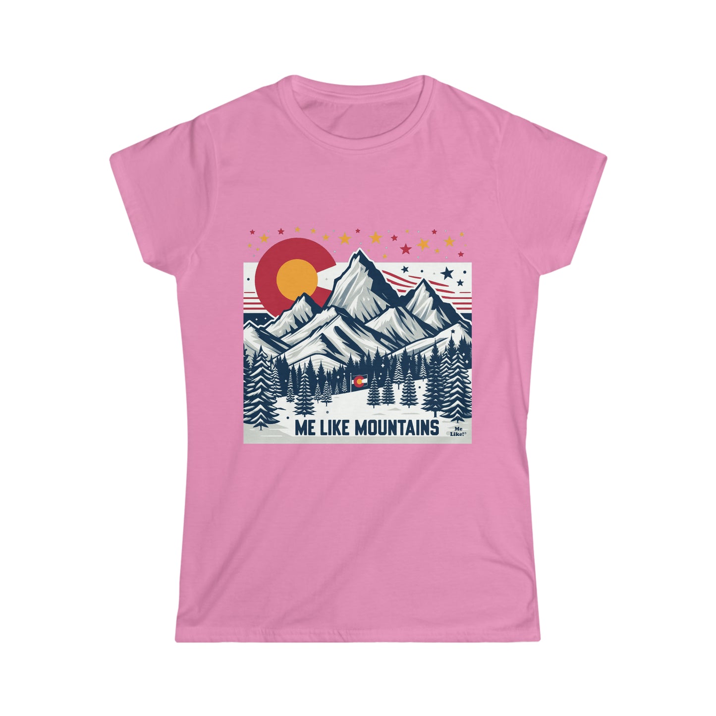 Me Like Mountains! - Women's Softstyle Tee -  (Mountains #6)