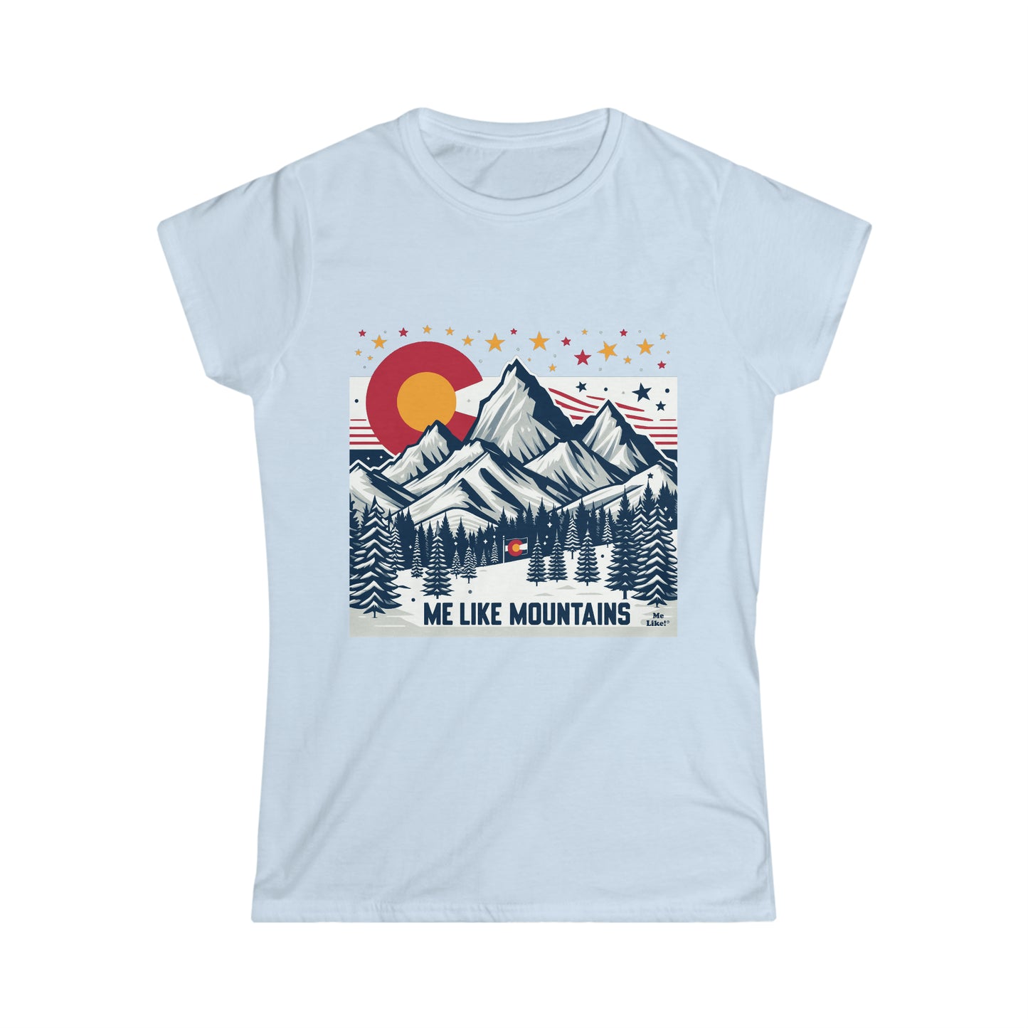 Me Like Mountains! - Women's Softstyle Tee -  (Mountains #6)