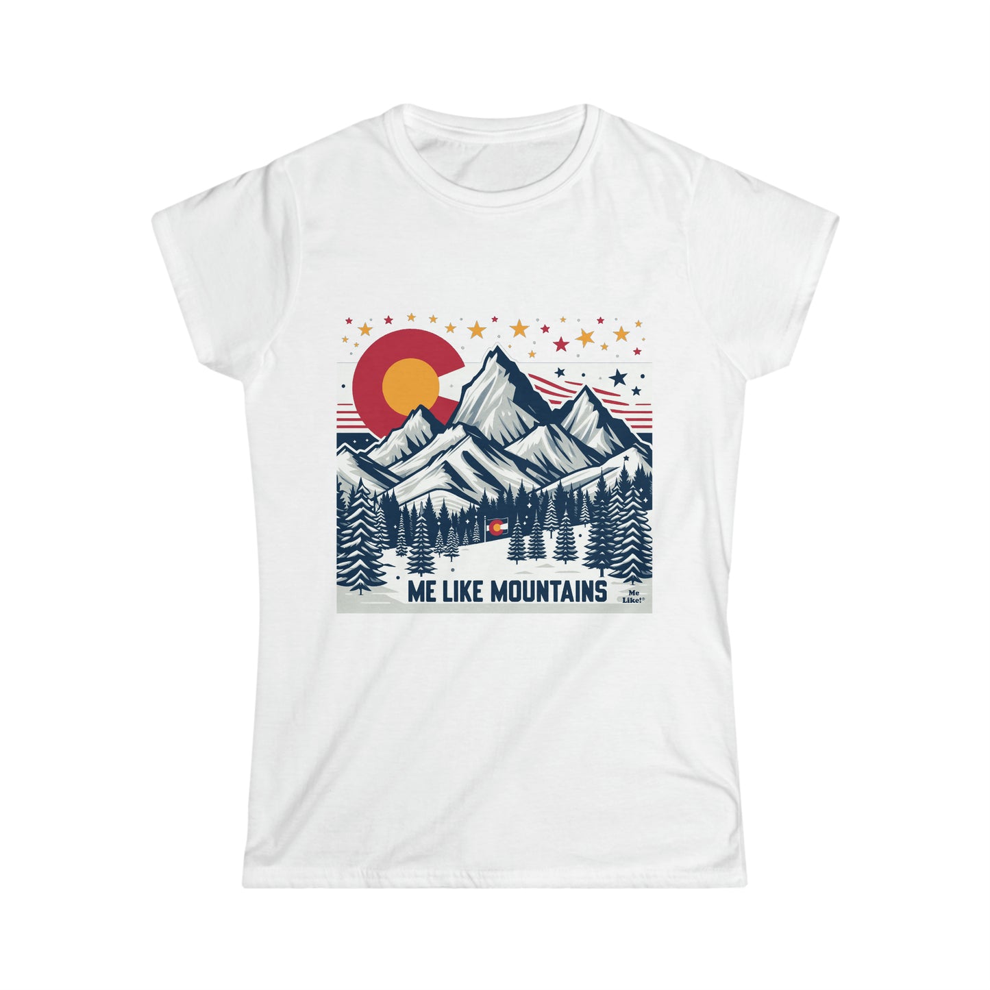 Me Like Mountains! - Women's Softstyle Tee -  (Mountains #6)