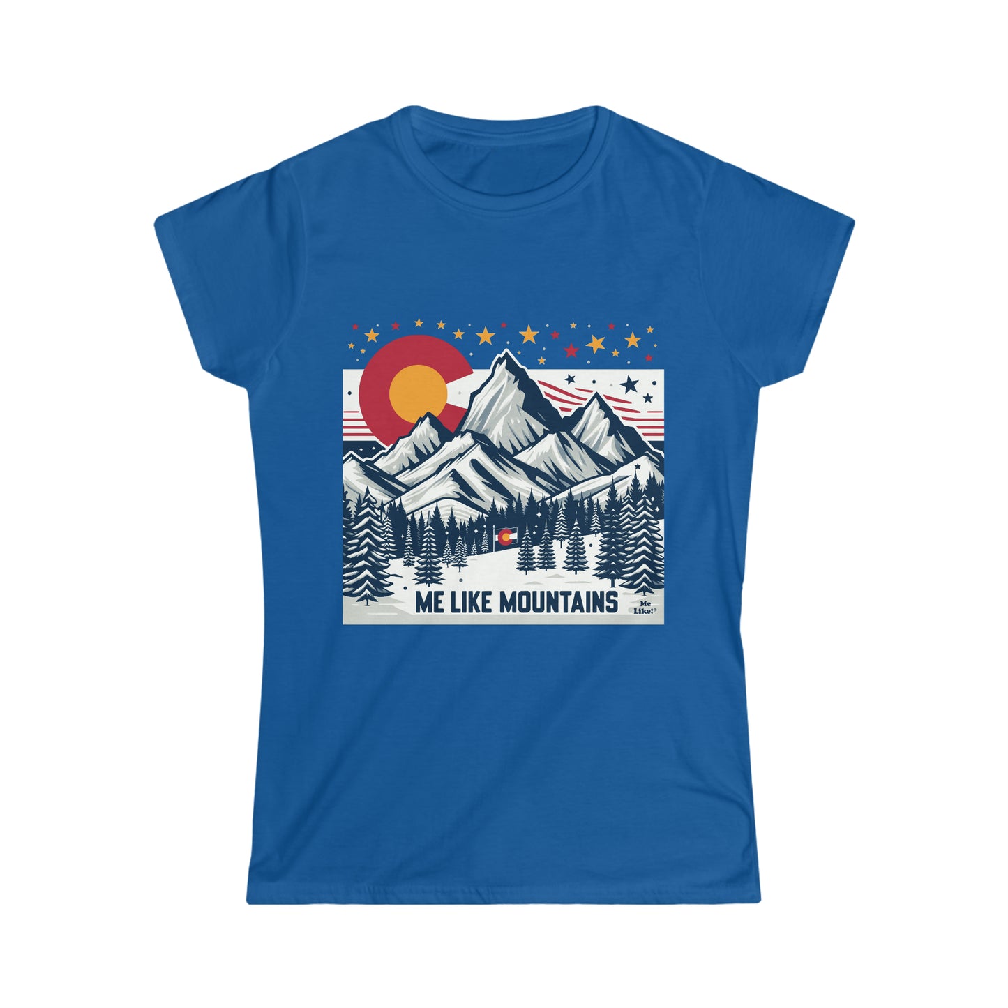 Me Like Mountains! - Women's Softstyle Tee -  (Mountains #6)