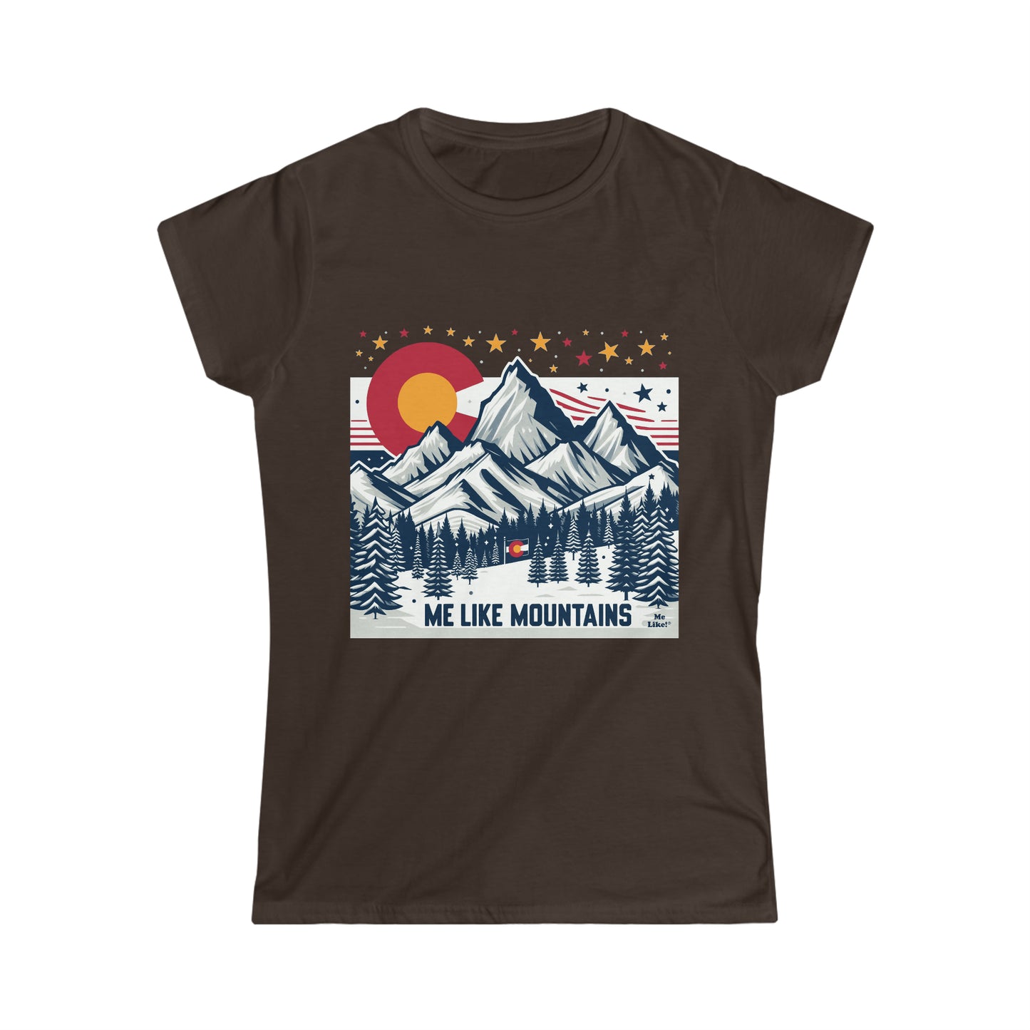 Me Like Mountains! - Women's Softstyle Tee -  (Mountains #6)